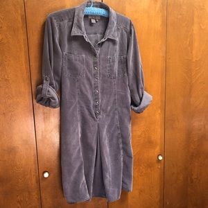 Territory Ahead purple corduroy dress sz 14